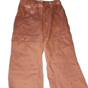 Willi Smith Linen Cargp Capri Pants Womens Size 6